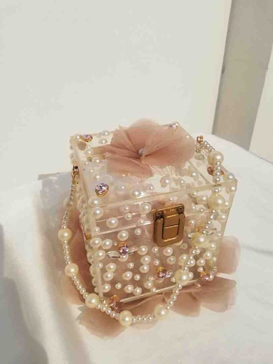 [PK4119-BG-CLU-029293] Customized Pearl Clutch 