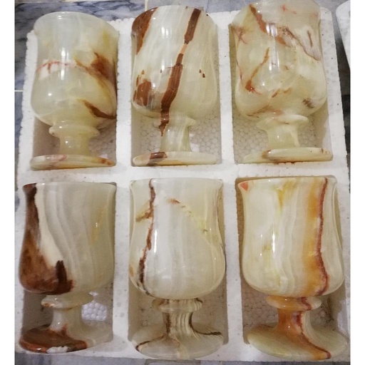 [PK0279-GN-GEN-003101] Onyx Marble Cup Set