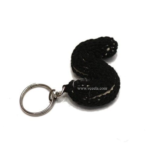 [PK0904-MR-GEN-005095] Alphabet Embroidered Keychain
