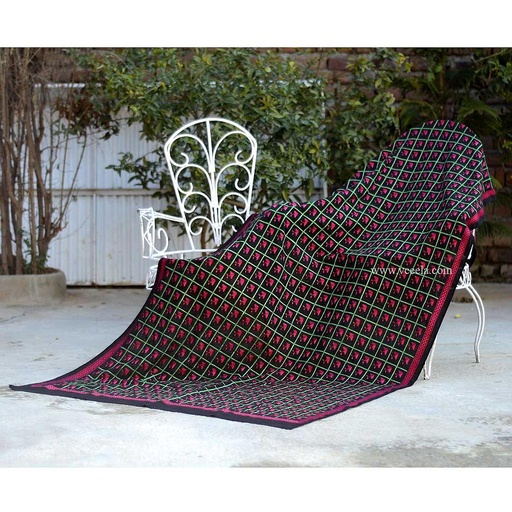 [PK0888-CW-SCF-005138] Phulkari Embroidered Shawl