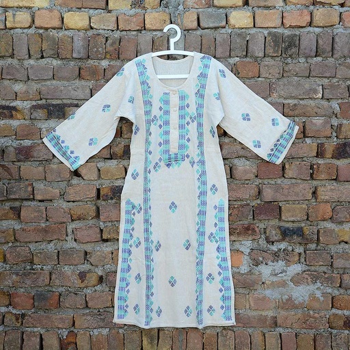 [PK0890-CW-PRT-005145] Phulkari Khadr Embroidered Kurta 