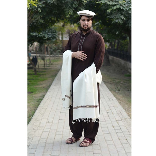 [PK1015-CM-SHW-005422] Hand Embroidered Shawl