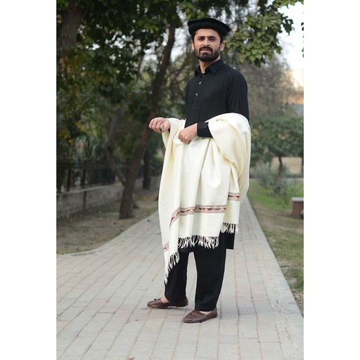 [PK1016-CM-SHW-005423] Hand Embroidered Shawl