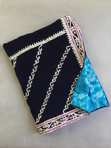 [PK2242-CW-SCF-007306] Purple Shawl With Gotta Work