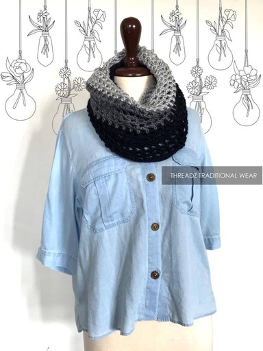 [PK2242-CW-SCF-007396] Shaded Infinity Scarf